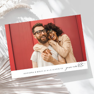 Elegante MODERNE EENVOUDIGE MINIMALISTISCHE Fotoco Save The Date