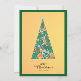 Elegante moderne eenvoudige minimalistische kerstb feestdagenkaart