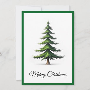 Elegante moderne eenvoudige minimalistische kerstb feestdagenkaart