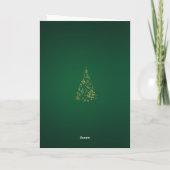 Elegante moderne eenvoudige minimalistische kerstb kaart (Achterkant)