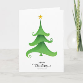 Elegante moderne eenvoudige minimalistische kerstb kaart