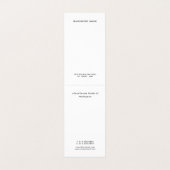 Elegante Moderne Eenvoudige Monogram Tent Vouw Gev Visitekaartje (Binnenkant ongevouwen)