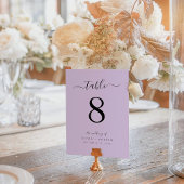 Elegante moderne eenvoudige Paarse kleur bruiloft Kaart