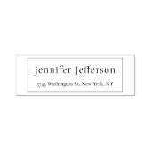 Elegante Moderne Eenvoudige Professional Zelfinktende Stempel (Design)