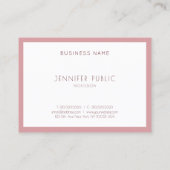 Elegante Moderne Eenvoudige Sjabloon Trendkleuren Visitekaartje (Achterkant)