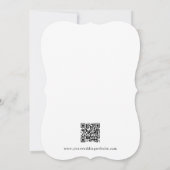 Elegante Moderne Eenvoudige Sjabloon Zwart En Wit (Achterkant)