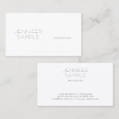 Elegante Moderne Eenvoudige Template Professioneel Visitekaartje (Voorkant / Achterkant)