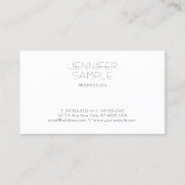 Elegante Moderne Eenvoudige Template Professioneel Visitekaartje (Achterkant)