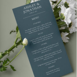 Elegante Moderne Eenvoudige Trouw Elements Menu