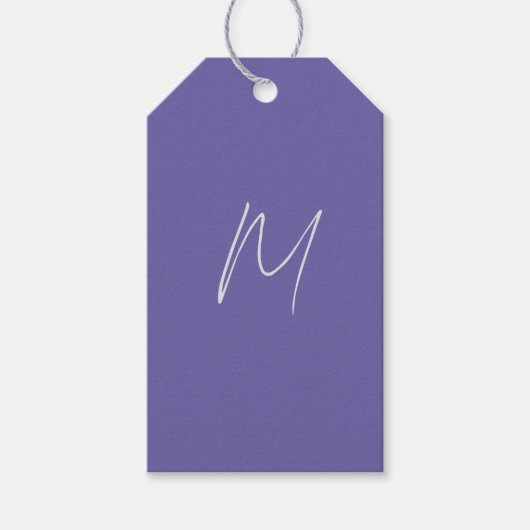 Elegante Moderne Eigen Naam Monogram Cadeaulabel (Voorkant)