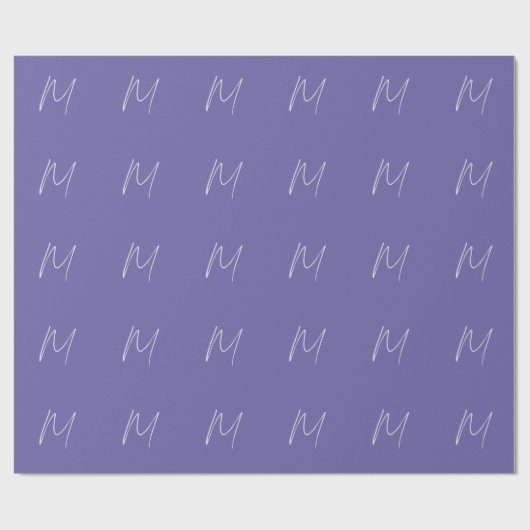 Elegante Moderne Eigen Naam Monogram Cadeaupapier (Vlak)