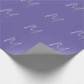 Elegante Moderne Eigen Naam Monogram Cadeaupapier (Hoek)