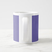 Elegante Moderne Eigen Naam Monogram Grote Koffiekop (Achterkant)