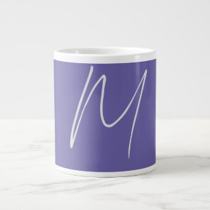 Elegante Moderne Eigen Naam Monogram Grote Koffiekop