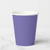 Elegante Moderne Eigen Naam Monogram Papieren Bekers (Achterkant)