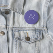 Elegante Moderne Eigen Naam Monogram Ronde Button 5,7 Cm (In situ)