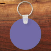 Elegante Moderne Eigen Naam Monogram Sleutelhanger (Achterkant)