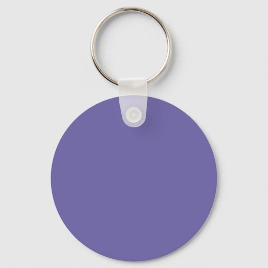 Elegante Moderne Eigen Naam Monogram Sleutelhanger (Achterkant)