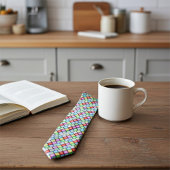 Elegante, moderne en leuke kleurrijke patroon stro stropdas