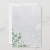 Elegante Moderne Eucalyptus Groene Tropen Save The Date (Achterkant)