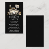 Elegante moderne evenementenplanning visitekaartje (Voorkant / Achterkant)