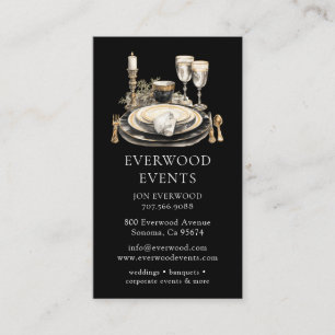 Elegante moderne evenementenplanning visitekaartje