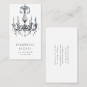 Elegante moderne evenementenplanning visitekaartje (Voorkant / Achterkant)