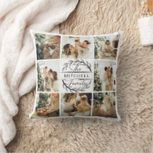 Elegante Moderne Familie Foto Collage Monogram Gif