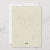 elegante moderne FLORAL Graduation Invitations Feestdagenkaart (Achterkant)