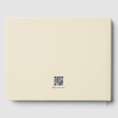 Elegante Moderne Foto Aangepaste QR-code Gastenboek (Achterkant)