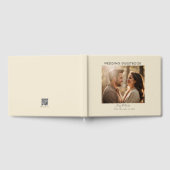 Elegante Moderne Foto Aangepaste QR-code Gastenboek (Volledig)