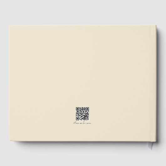 Elegante Moderne Foto Aangepaste QR-code Gastenboek (Achterkant)