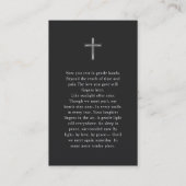 Elegante & Moderne Foto Begrafenis Kaart Custom Tr Visitekaartje (Achterkant)