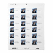 Elegante moderne foto bruiloft Adresetiketten Etiket (Full Sheet)