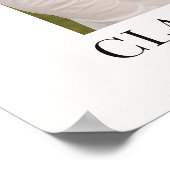 Elegante moderne foto bruiloft welkom bord poster (Hoek)