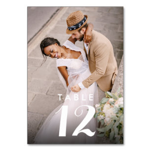 Elegante Moderne Foto Bruiloftsreceptie Kaart
