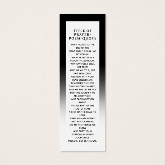 Elegante moderne foto liefdevolle herinnering gebe mini visitekaartjes (Achterkant)