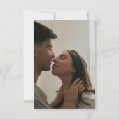 Elegante moderne foto-overlay trouwkaart save the date (Achterkant)