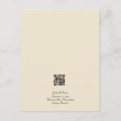 Elegante Moderne Foto QR Code Behuizing Kaart (Achterkant)