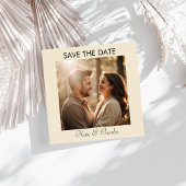 Elegante Moderne Foto QR-code Sla de datum op Save The Date