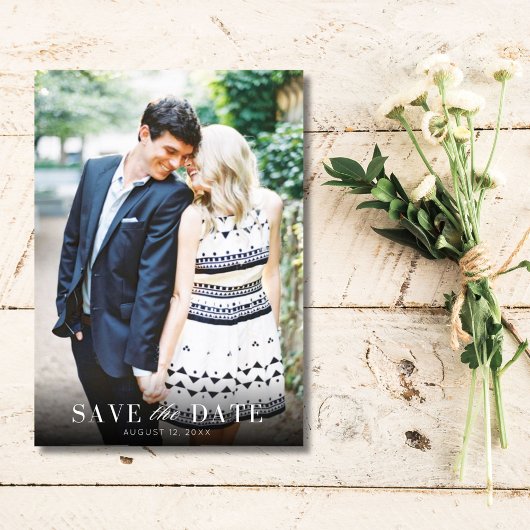 Elegante Moderne foto Save the Date