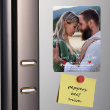 Elegante moderne foto sjabloon om de datum te rese