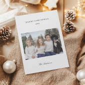 Elegante moderne foto Vrolijk kerstfeest Feestdagenkaart