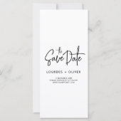 Elegante moderne fotocabine bruiloft bespaar de da (Achterkant)