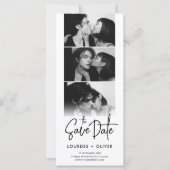 Elegante moderne fotocabine bruiloft bespaar de da (Voorkant)