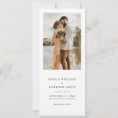 Elegante moderne fotocollage bruiloft save the date (Achterkant)