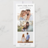 Elegante moderne fotocollage bruiloft save the date (Voorkant)
