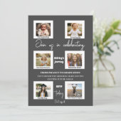 Elegante moderne fotoklasse van 2024 Afstuderen Kaart (Staand voorkant)