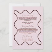 Elegante moderne foto's in één bruiloft kaart (Achterkant)