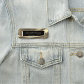 Elegante moderne frame streep goud  naamplaatje (In situ)